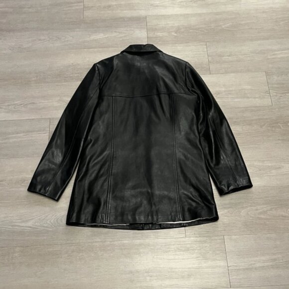 Vintage Wilsons Black Leather Jacket Quilted Lined Coat Women’s Size M - Picture 8 of 8